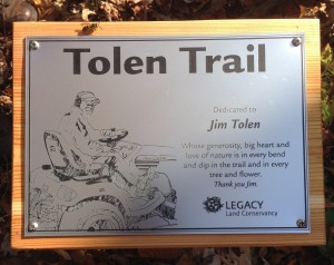 Tolen Trail Plaque