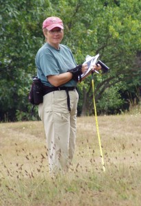 Susan Lackey in the field