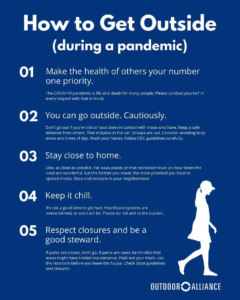 How to Get Outside (during a pandemic) via Outdoor Alliance