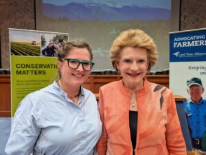 Susan LaCroix meets Senator Debbie Stabenow